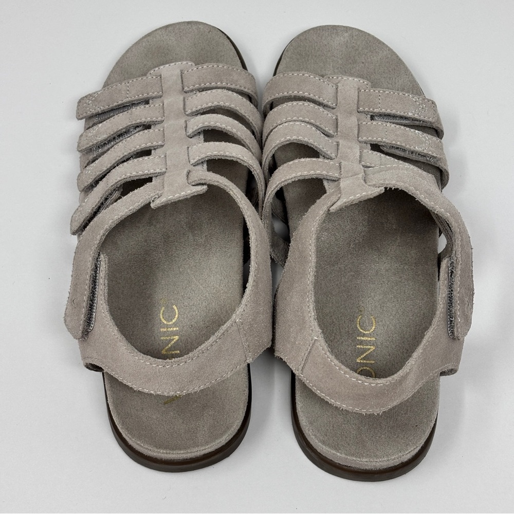 Vionic Ritta Light Grey Suede Comfort Sandals Siz… - image 3